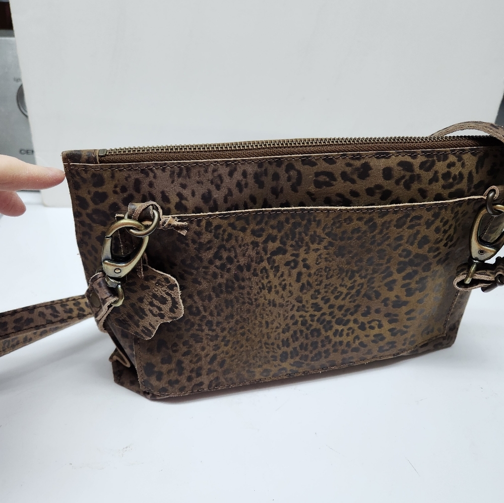 Odi lynch crossbody leopard print leather Brand New With Tags